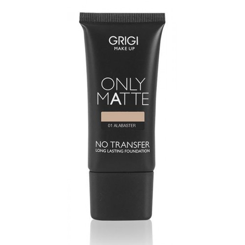 MAKE-UP ONLY MATTE NO TRANSFER LONG LASTING FOUNDATION - 01 ALABASTER